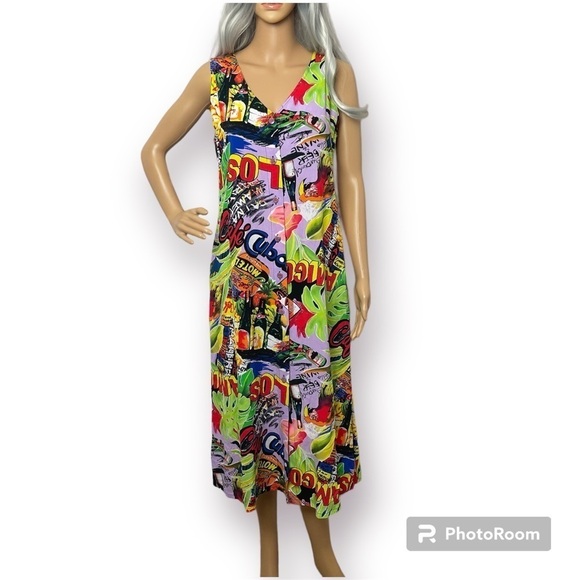 Jams World “Cafe Caba” Button-Down Dress – Island Vibes – Size Small - Picture 1 of 10